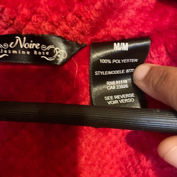 Noire Jasmine Rose Robe - Vintage Robe, NEVER WORN, NWOT - size M medium - Picture 8 of 16